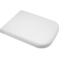 Sie'ge de toilette Rak Caroline en thermodurcissable blanc 42,5-43,5 x 34,5 cm avec charnie'res en C re'glables, sie'ge de toilette de remplacement pour salle de bain