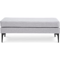 Banco/final de cama MAX tela gris claro