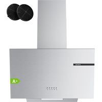 CIARRA Dunstabzugshaube 60 cm Schräghaube mit 600 m³/h 3 Leistungsstufen Umluft oder Abluftbetrieb CD6765AS