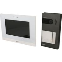 Kit vidéo couleur SOUL LIGHT 120° – Système vidéo 2 fils G2P – Platine anti-vandale – Moniteur 7'' LITE mains-libres – Golmar