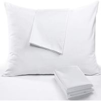 Taie d'oreiller imperméable (50 x 70 cm) - Taie d'oreiller zippée - Taie d'oreiller blanche en polyester respirant, anti-transpirant et anti-acariens
