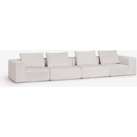 Canapé modulaire 4 pièces en chenille emballé sous vide Norridge SKLUM