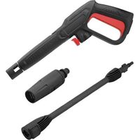Replacement gun for high-pressure cleaner, compatible with AR, Bosch, AQT, Black & Decker models, adjustable nozzle.