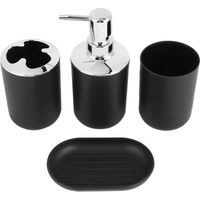Garosa Accessoire de salle de bain 4 pièces / ensemble accessoires de salle de bain ensembles distributeur de savon porte-savon