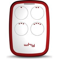 Sice 4791020 WHY EVO NOA Radiocomando Universale Multifrequenza 4 Tasti 286 868 MHz Rolling Code colore Rosso Granada