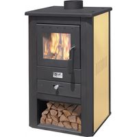 Stufa Legna Avorio Pallade Kw13 - Cm 51X45X94H - Artigianferro