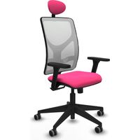 Silla de oficina piqueras y crespo Motilla blanco malla similpiel