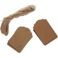 100 décorations en papier kraft