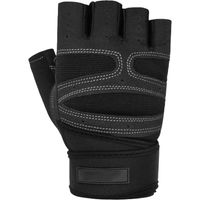 pair of fitness gloves men's and women's sports equipment dumbbell exercise lifting half finger glove training