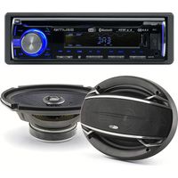 Pack sono voiture Autoradio 1229DAB + 2 haut parleurs ovales 6x9" Caliber 180W