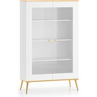 Geschirrschrank Zora mit 2 Türen, Weiß, 152cm