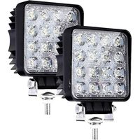 CREA Led Work Light, 2 Pcs 48w Flood Led Light Bar For Car Tractor Offroad