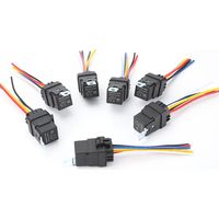 Wasserdichte Relais, 7er-Pack, 12 V, 4-polig, 5-polig, 24 V, universell für LKWs, PKWs, Klimaanlagen, Scheinwerfer, Hupen, 7er-Pack, 24 V - 5-polig, Einzelspulenverriegelung.