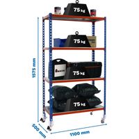 Simonrack Scaffale industriale blu arancio galvanizzato robusto