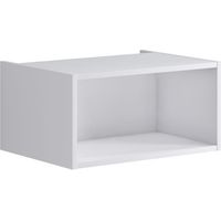 ARBI Pensile A Giorno In Metallo E Legno Bianco 250 X 125 X 125