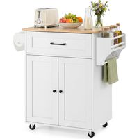 MAXLEAD Chariot de cuisine / Îlot de rangement sur roulettes