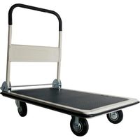 Toolland Carretilla de Plataforma Plegable de Acero 300 kg con Plataforma Antideslizante 91x61 cm 4 Ruedas y asa Soft-Grip Ideal para casa Oficina almacén y mudanzas