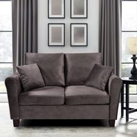 Tivoli Mink Velvet 2 Seater Fabric Sofa