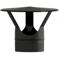 Chinesische Kappe 120mm schwarz lackiert