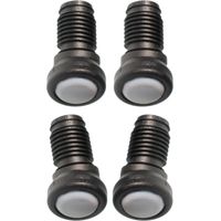 Cyclingcolors – Lot de 4 embouts rentrants orientables en Téflon PTFE – Base de glissement 25mm – Diamètre extérieur tube 16mm – Pour surfaces lisses