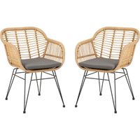 Chaises PARAMO Brun (Lot de 2)