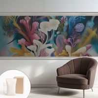 Papier peint décoratif avec colle pour salon, chambre à coucher et bureau – Design moderne et facile à poser Explosion florale 250x104 cm