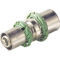 Pressfitting für Metallverbundrohr, Kupplung reduziert, 32x20mm, Sudo Press Visu-Control