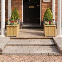 Rowlinson Heritage Square Planter 40cm - 2 Pack