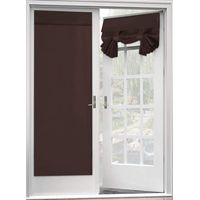Blackout Curtain for French Doors - Thermal Insulated Blackout Glass Door Curtain Panel Tricia Curtain for Door Window Curtains, 1 Panel, 26 x 68 Inches, Burgundy