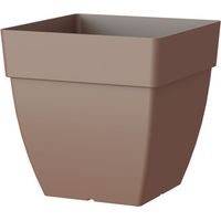 Topf Capri Quadrat 45cm Taupe