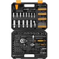 Coffret cliquets douilles courtes, longues 1/4, 1/2 embout accessoires