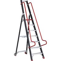 Certeo Scala mobile per magazzino e per scaffali con