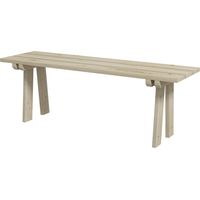 Banco de jardín 2 plazas madera carga 220 kg exterior terraza patio 130x38x45 cm