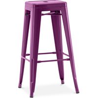Bar Stool – Industrial Style – Steel – 76 cm – Stylix Purple