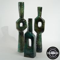 Ensemble 3 vases Arequipa vert 14x7x52cm