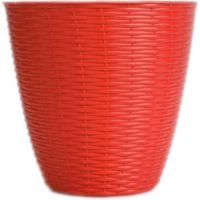 Cache-pot - PAGLIA - D 29 x H 27 cm - Rouge - Livraison gratuite