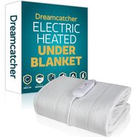 Dreamcatcher Single Electric Blanket Heated Single Bed Underblanket Polyester Detachable Control 3 Heat Settings