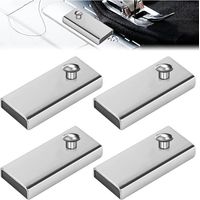 Guide de Couture Magnétique 4 Pièces Outils de Conseil pour Machine à Coudre Pied De Biche Machine a Coudre Aimant de Guide de Couture Accessoires de Couture pour Machine à Coudre