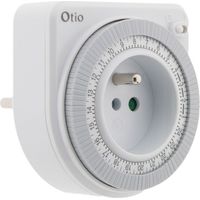 Otio – Programmateur mécanique pour prise connectée – Automatisation simple – 3500W – Installation rapide plug and play – Économie d'énergie