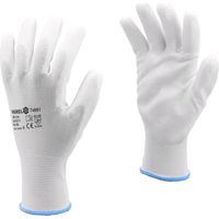 Gants de travail, nylon/polyester, PU taille 9/L