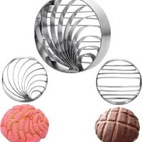Moule à pain en 2 parties - 4pouce -Acier inoxydable -coupe-pain sucré mexicain