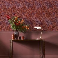 Papier peint intissé William Morris Willow Bough Plum 1005 x 52cm Violet