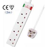 4 Gang Surge-Protected Extension Lead 2M, 13A