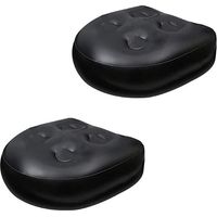 2 sièges Spa jacuzzi noirs, coussin d'élévation multifonctionnel, coussin étanche gonflable, coussin de bain de massage, dossier de bain mou