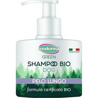 Toilettes € cheveux longs de shampu vert