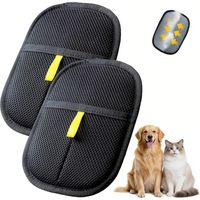 2 Pieces Anti-Animal Hair Glove, Cat Hair Glove, Reusable Electrostatic Pet Hair Glove for Washing Detangling and Grooming, Pet Hair Brush for Sofa Furniture Carpet Car Seat