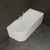 Bañera exenta - Capri 170 droite blanche + robinetterie chromée - Blanco - 170 x76 x58 cm, by SPALINA