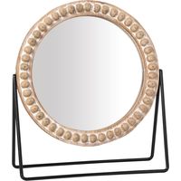 Signes Grimalt Mirror Mirrors Miroir brun rond - 29x25x9cm