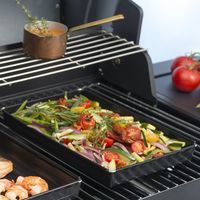 Plaque de cuisson barbecue 1.5L – Antiadhésive – Pour cuisson directe au barbecue et au four – Idéale pour fruits de mer et légumes – Durandal