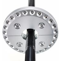 white Garden Umbrella Light, Umbrella Umbrella Light With 28 Led Bulbs, Free Standing Or Hanging Light, 3 Switch Modes To Adjust Light
